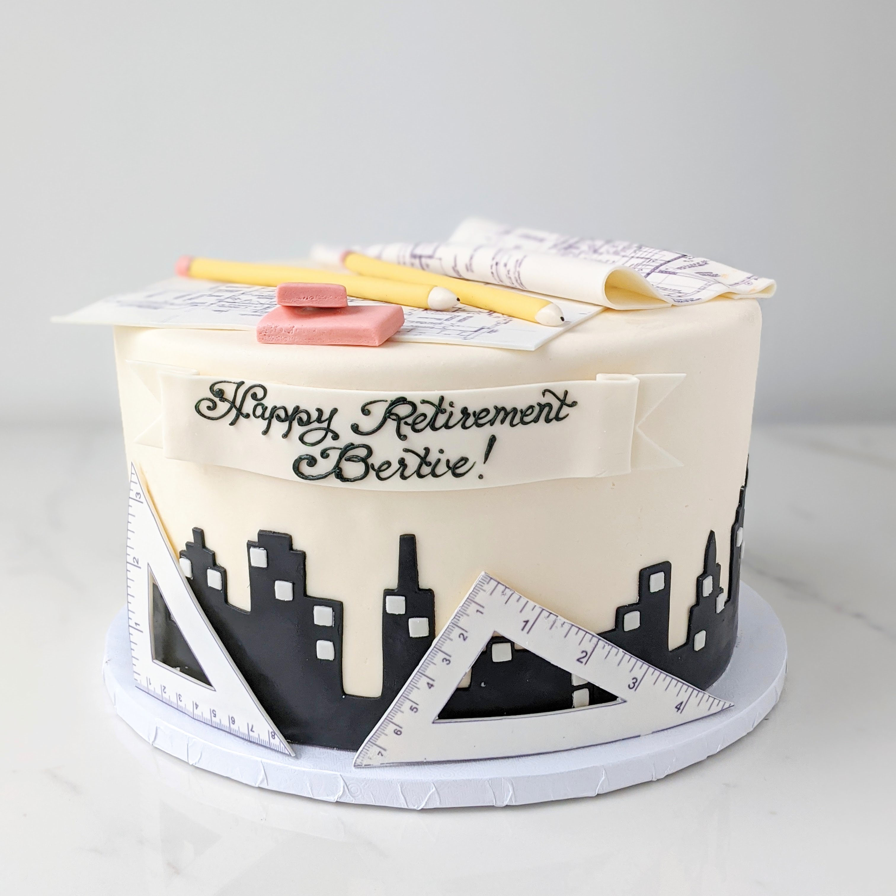 Cake for an interior designer or an architect | Cake designs birthday, Cake  decorating tutorials, Elegant birthday cakes
