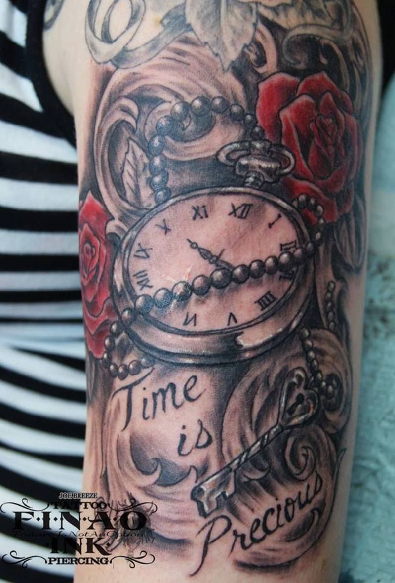 Tatouage Montre à Gousset Homme TOP 150] Photos de Tatouages de Montres à Gousset !