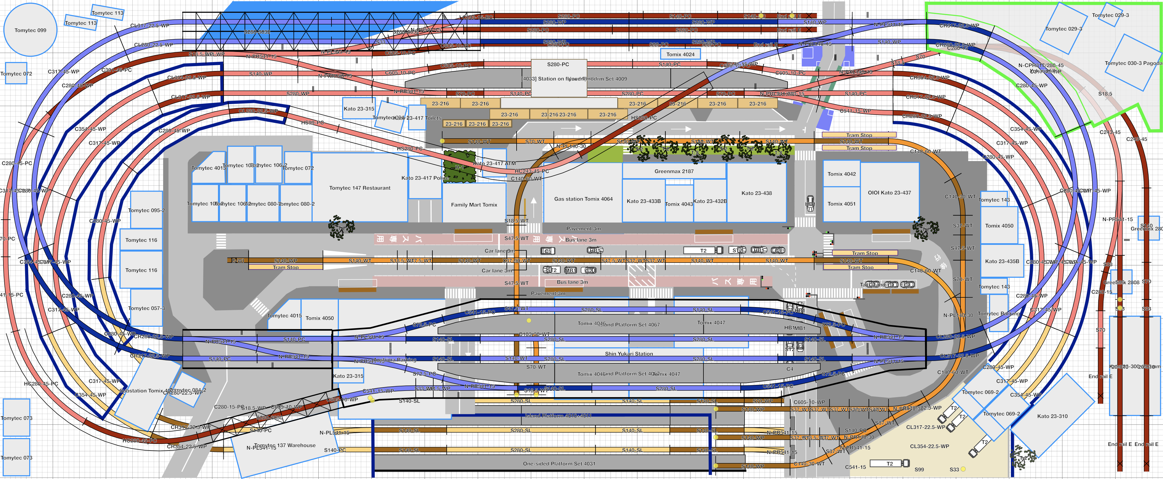 Tomix hot sale track plans