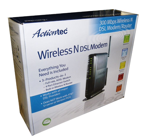 Actiontec GT784WN DSL Modem Gateway - Approved Modems