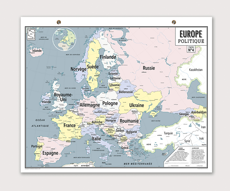 Carte Europe politique, Carte du monde